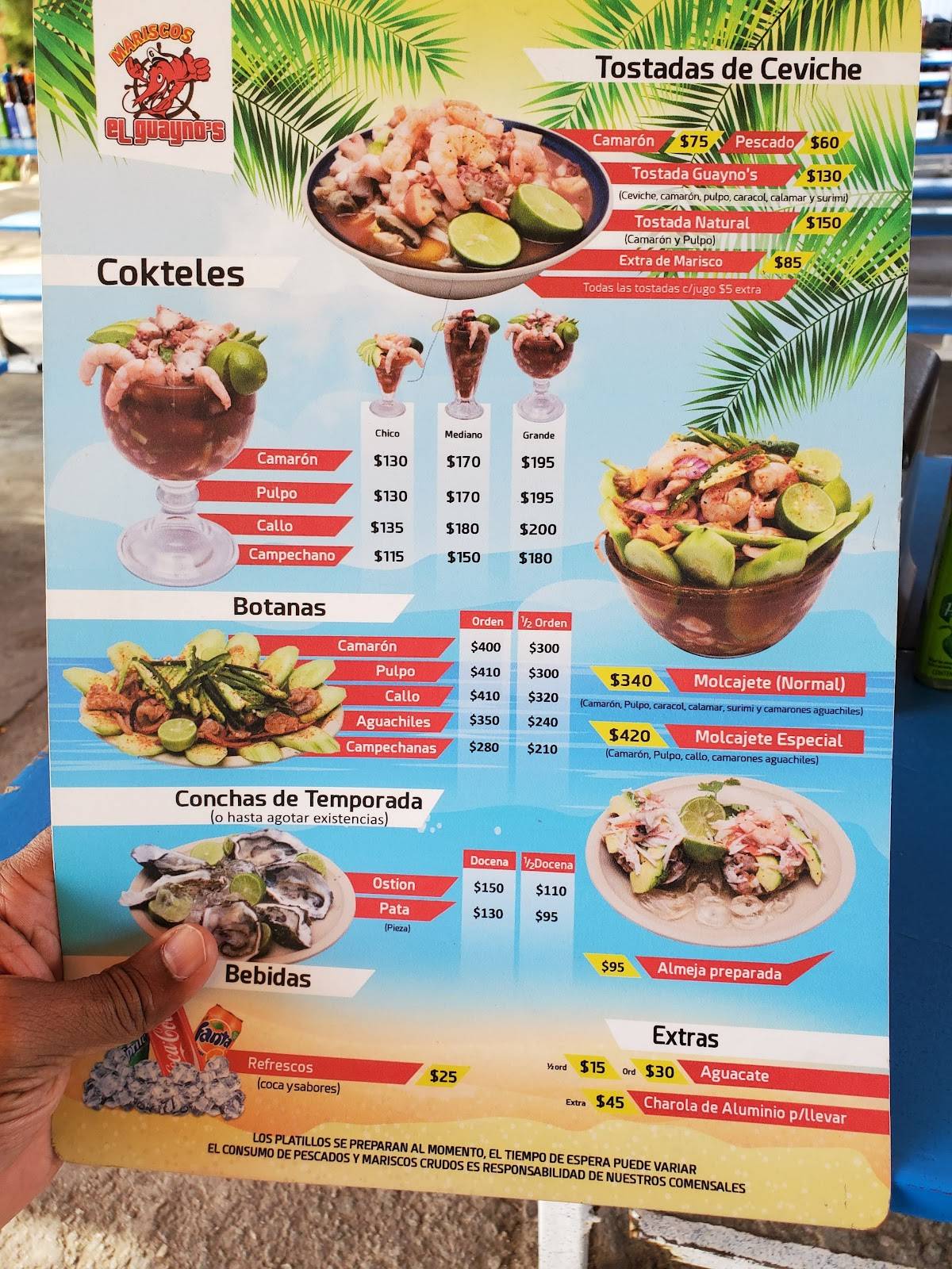 Arriba 48+ imagen mariscos mexicali menu