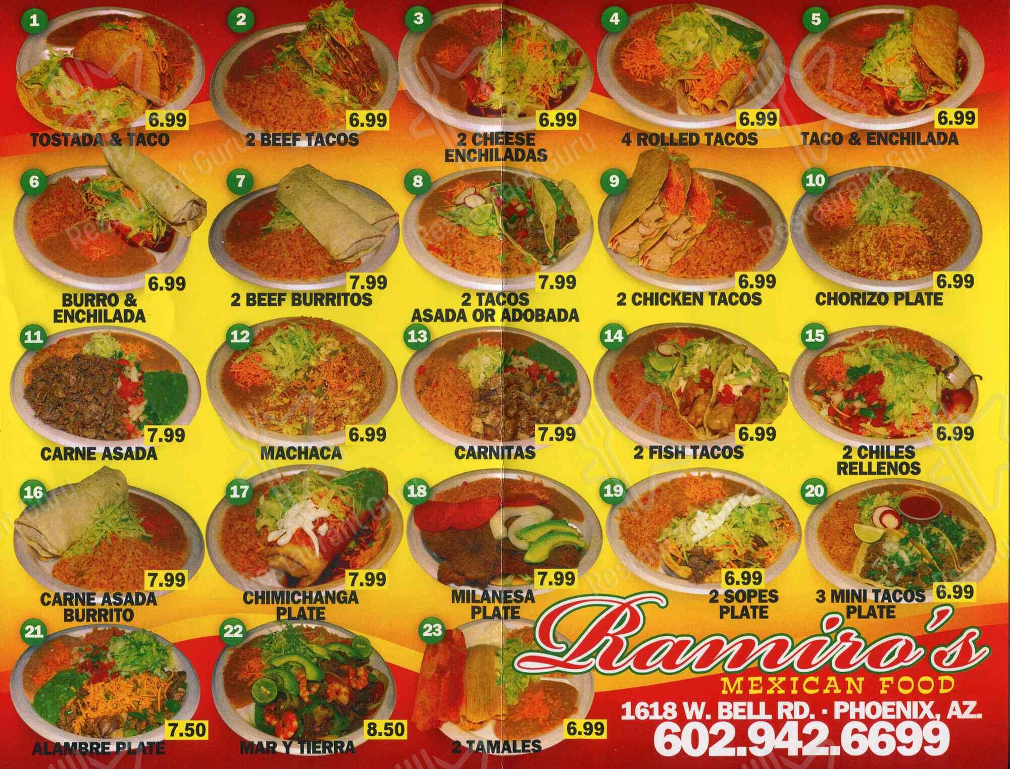 ramiro's mexican food bell rd