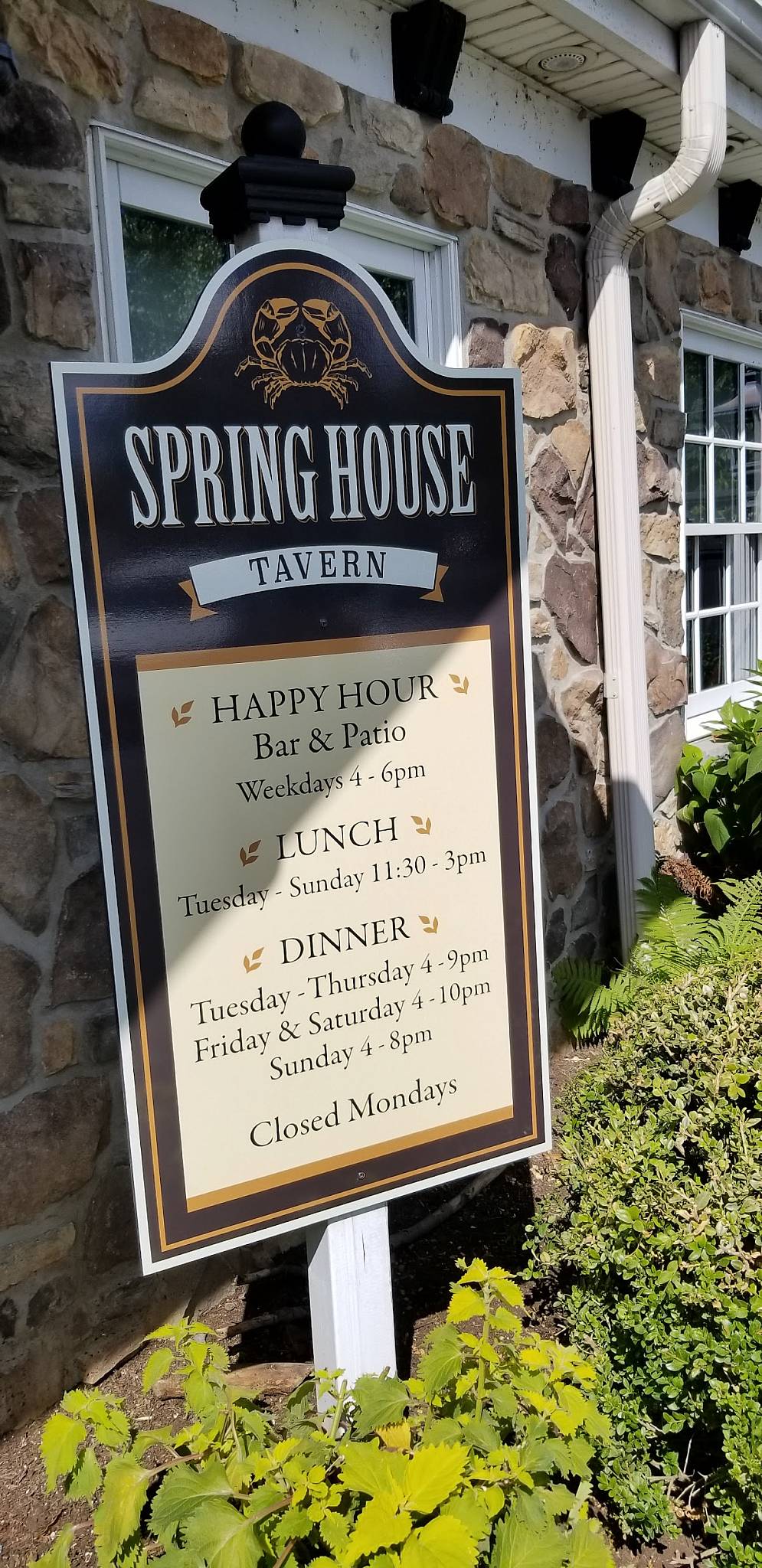 Menu at Spring House Tavern pub & bar, Ambler