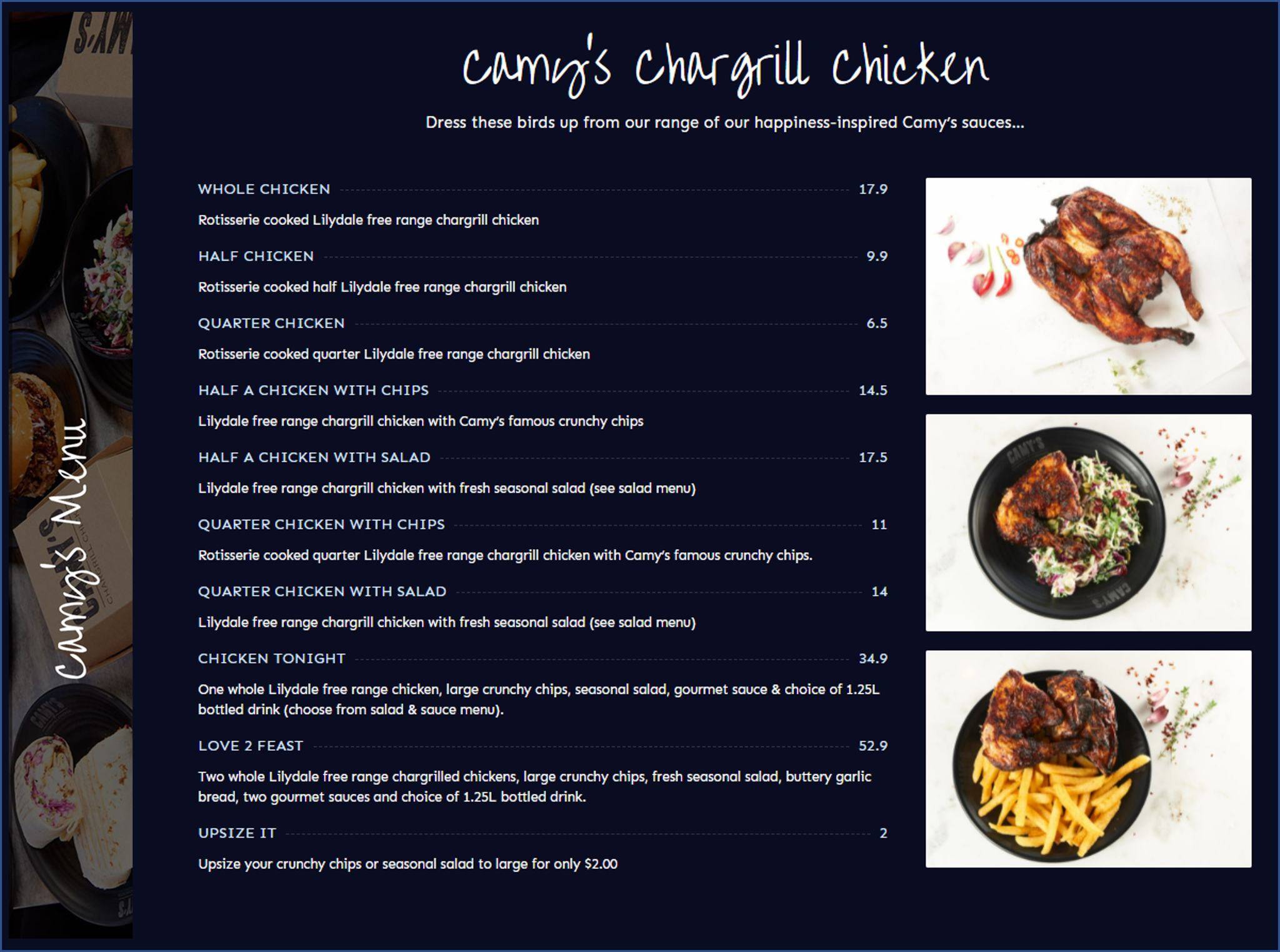 Home - Camy's Chargrill Chicken Restaurants