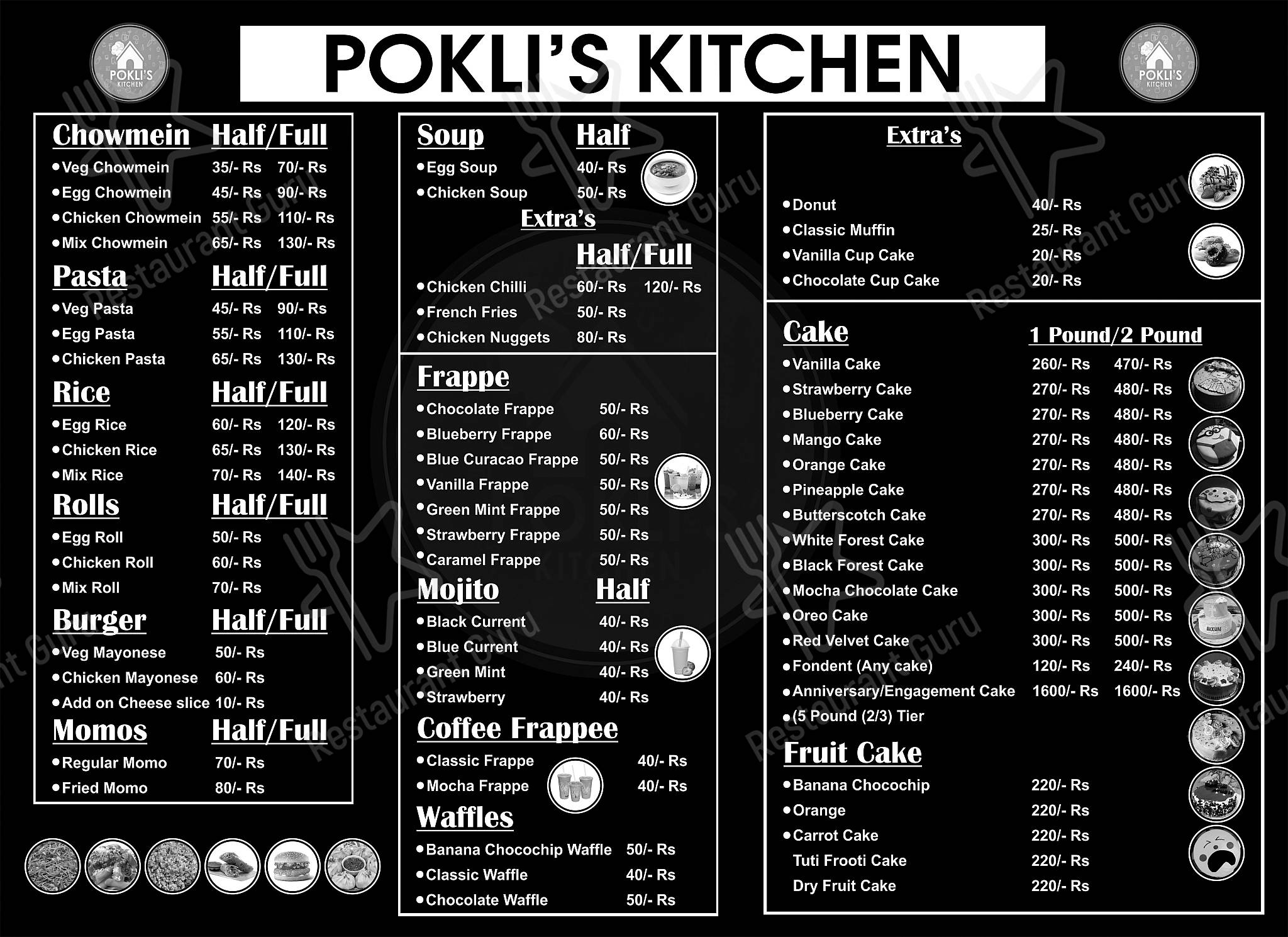 lcl bar and kitchen menu