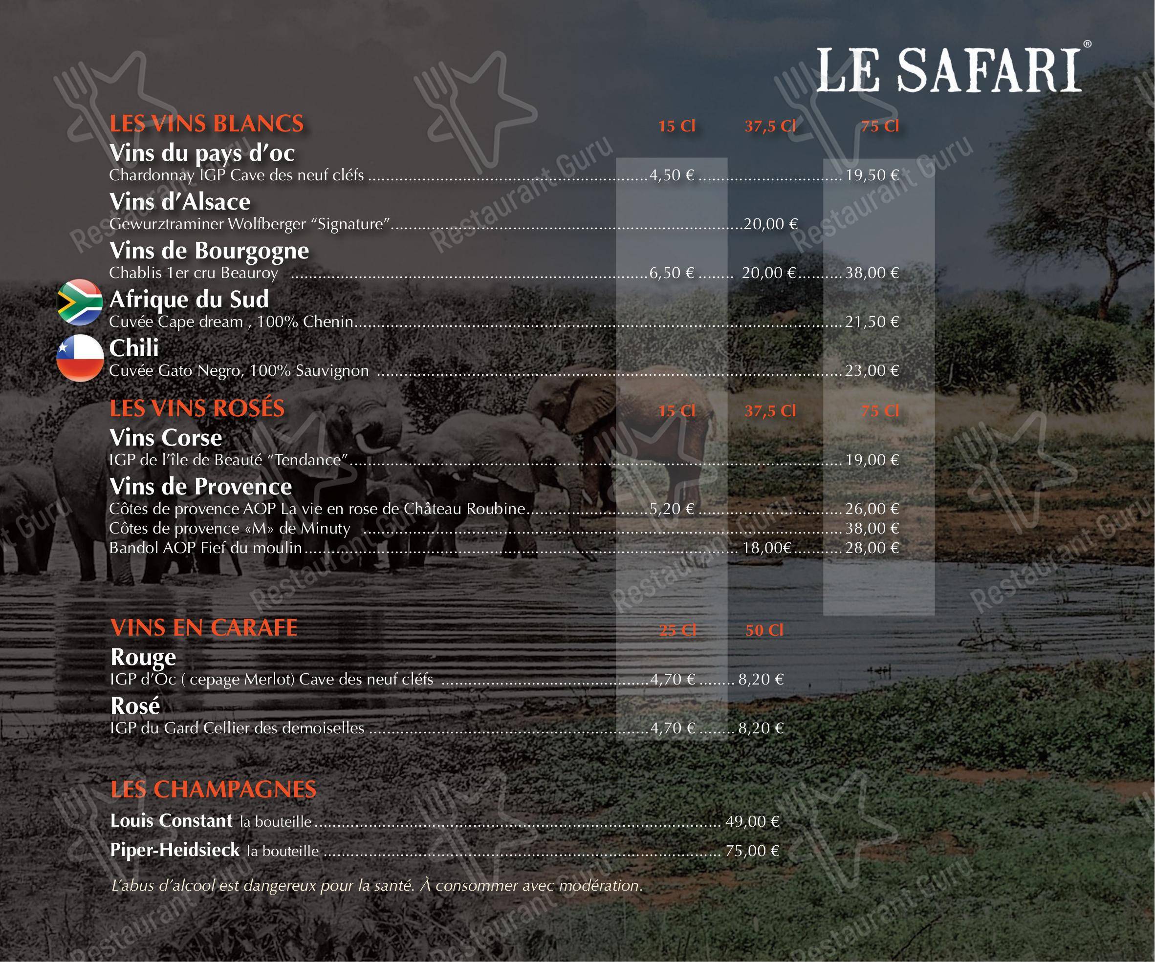 horaire safari etrechy
