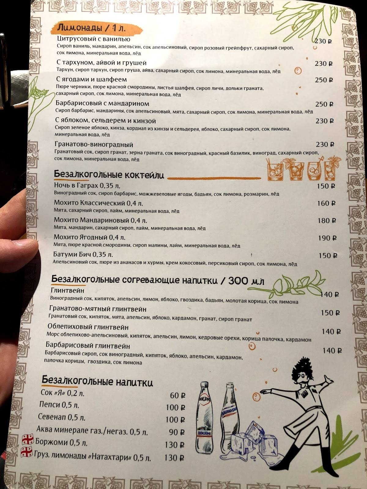 Ресторан квелли меню