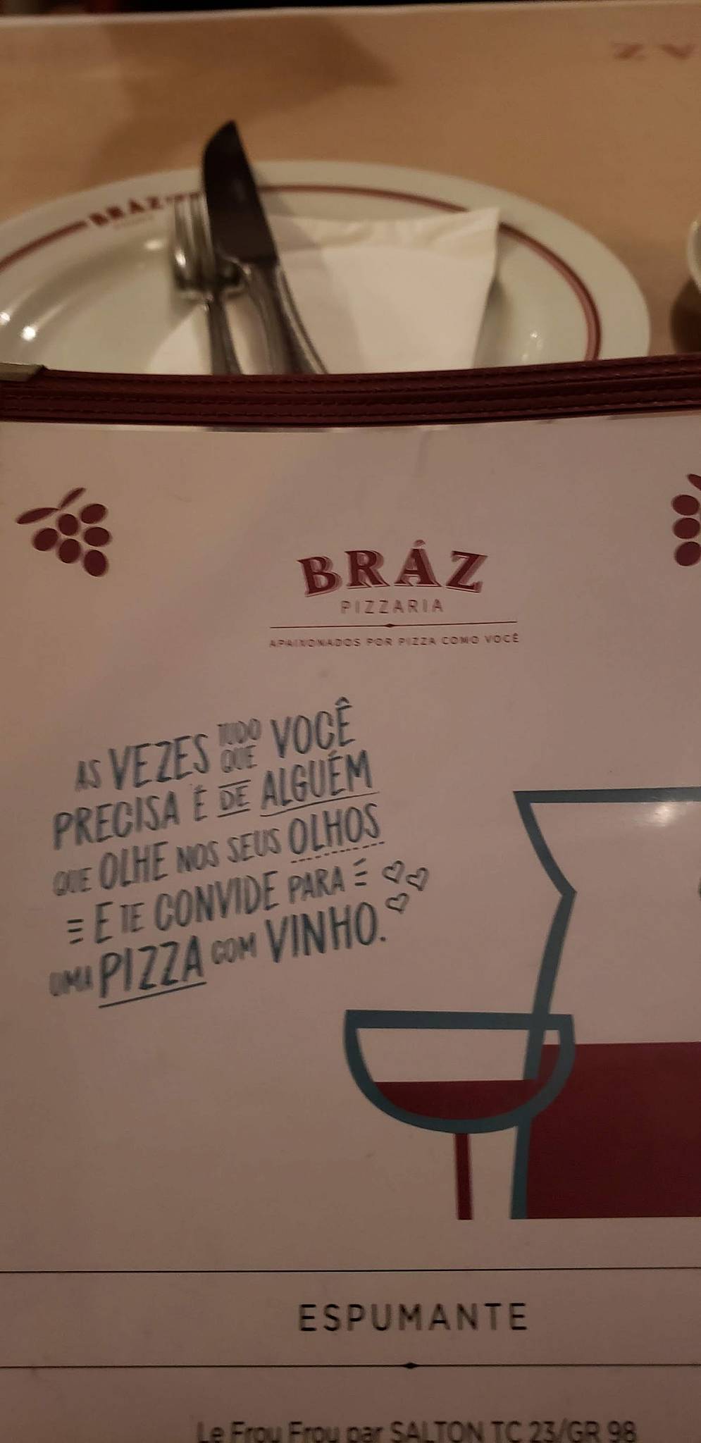 Cardápio — Bráz Pizzaria