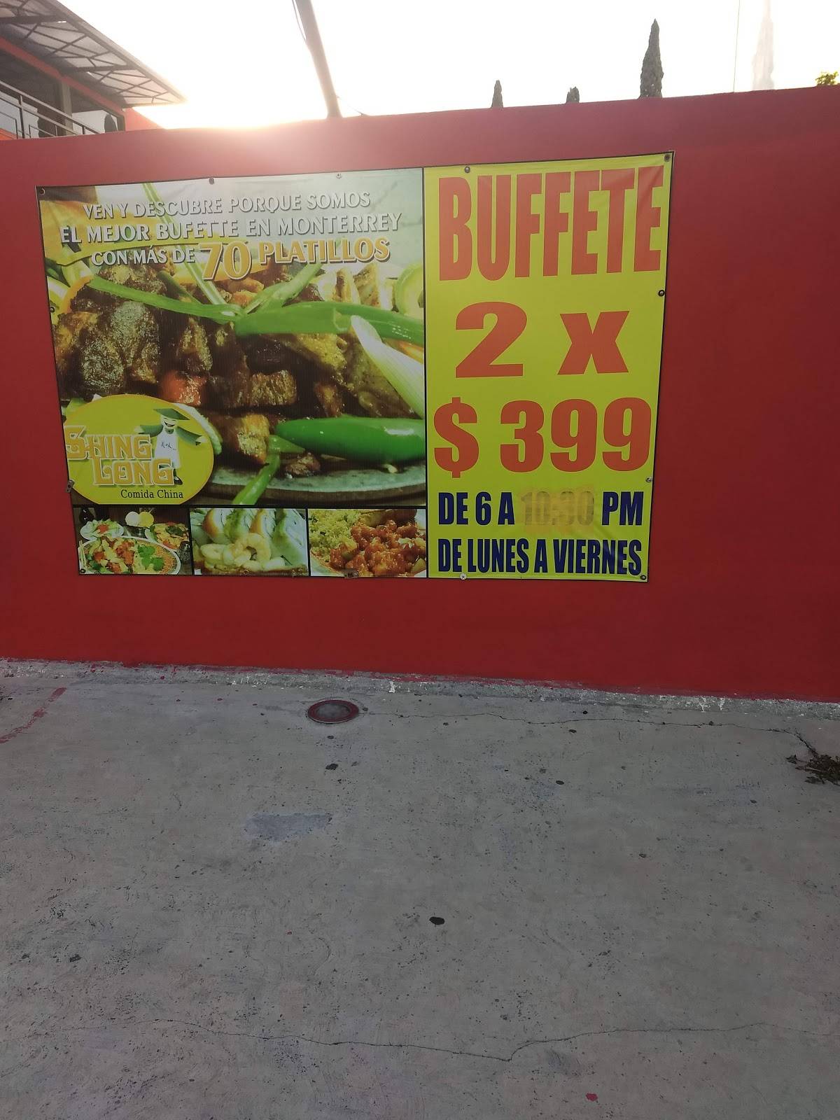 Carta del restaurante Shing Long Buffet, Monterrey, Ave Revolución 3816