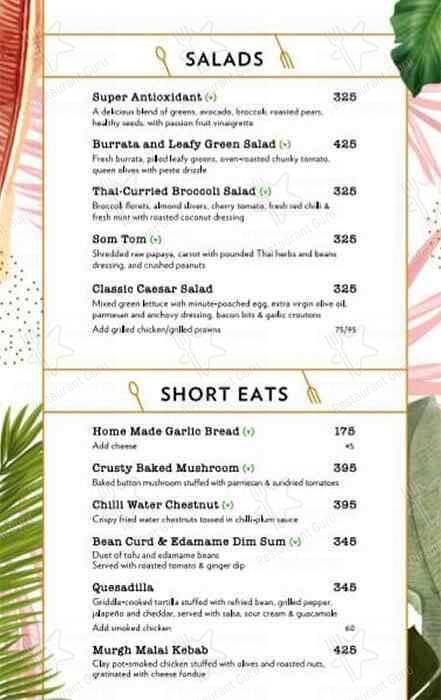 Menu of Canvas by Sketch, Alwarpet, Chennai | Dineout discovery