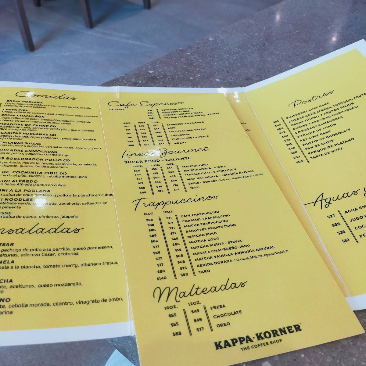 Bogholder Mediator Examen album Menu at Kappa Korner restaurant, Monterrey, 1a Avenida 207-Local 115