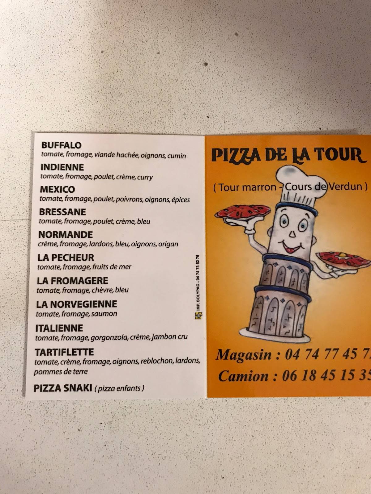 pizza de la tour