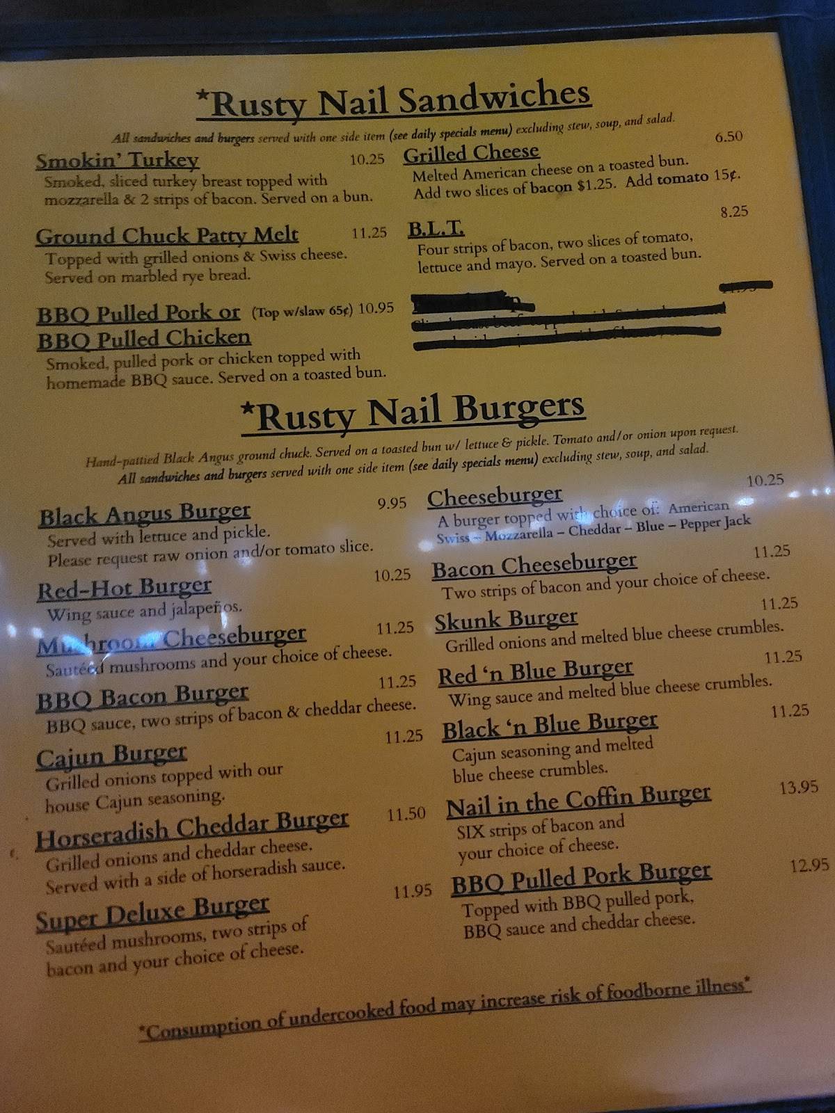 Drink menu - Picture of The Rusty Nail, Wichita - Tripadvisor