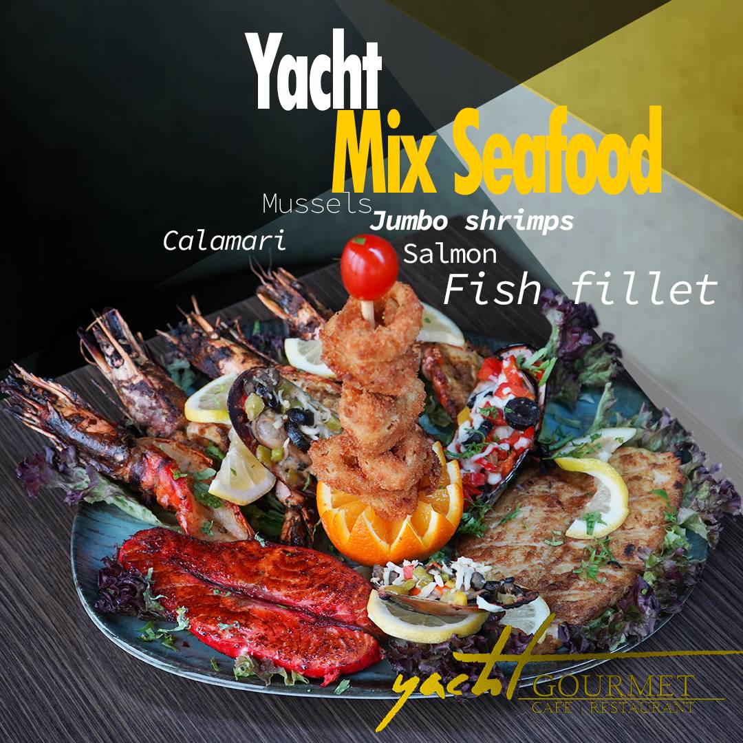 Yacht Gourmet Restaurant & cafe menu