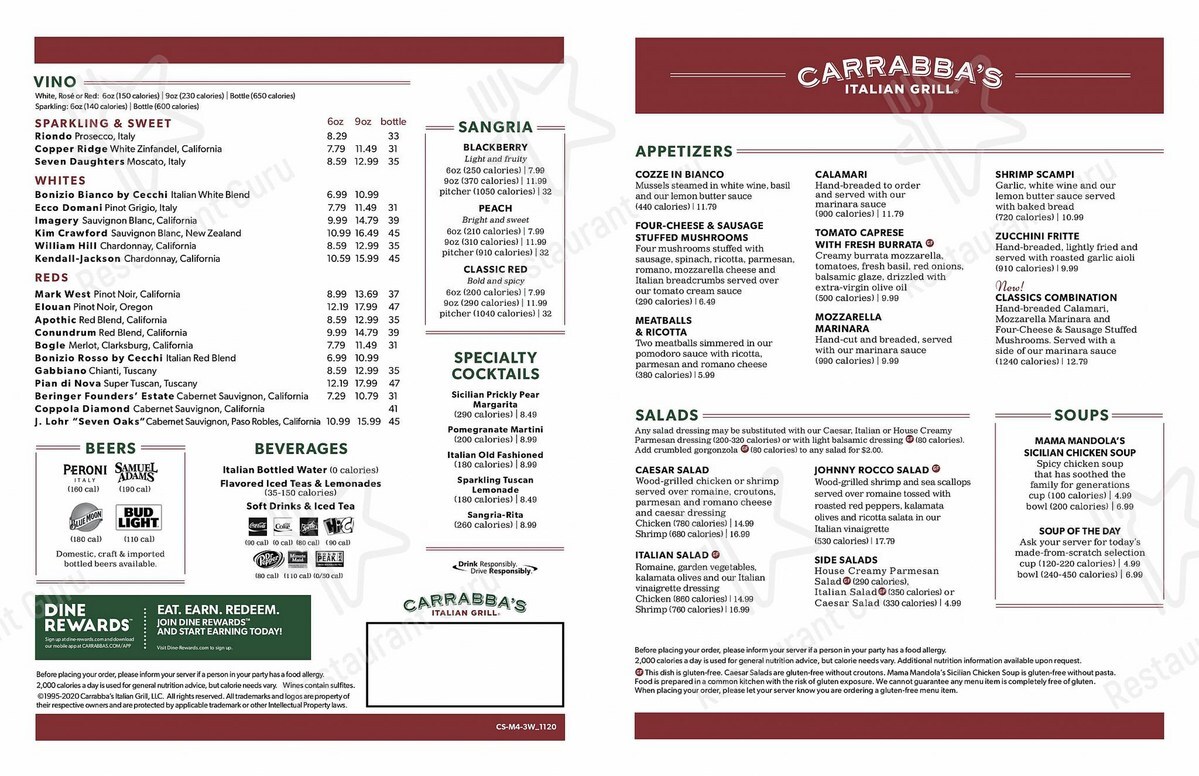 carrabba's italian grill dallas menu Carrabba's italian grill