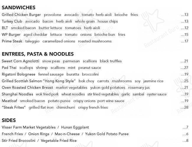 Food Menu The Kitchen By Wolfgang Puck Restaurant 