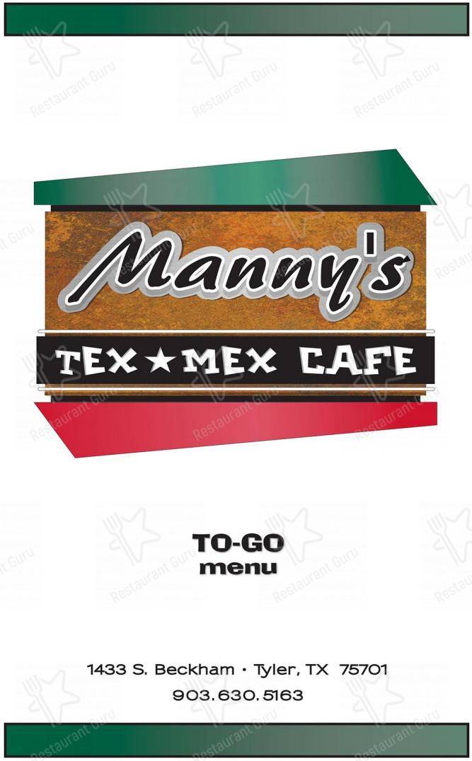 Manny's TexMex Cafe Tyler, TX 75701 Menu, Reviews, Hours & Contact