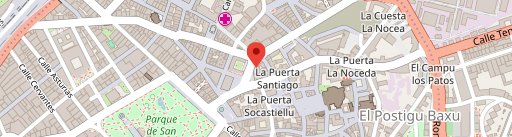 A Feira Pulperías, Oviedo en el mapa