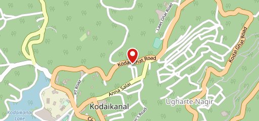 Kodai liquor shop on map