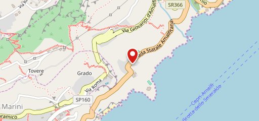 Ristorante "Al Pesce d'Oro 1959" a Vettica di Amalfi sulla mappa