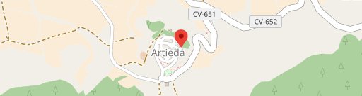 Albergue Restaurante de Artieda en el mapa