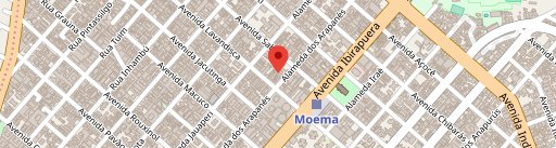Restaurante Aoyama - Moema no mapa