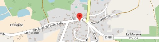 Auberge de Villeny sur la carte