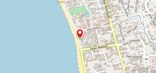 Azul Beach Club Bali en el mapa