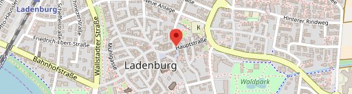 Backmulde Ladenburg auf Karte
