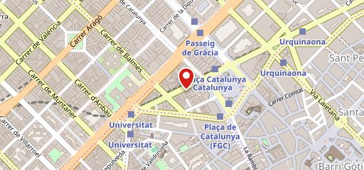 Bacoa Burger Universitat Hamburguesería en Barcelona на карте