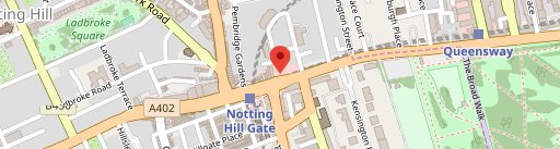 Badiani Gelato Notting Hill en el mapa