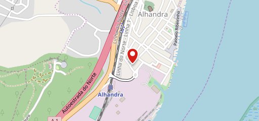 Alhandra Sporting Club no mapa