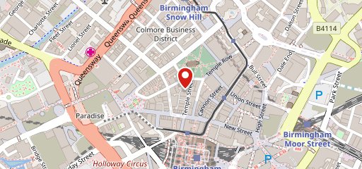 Bar + Block Steakhouse Birmingham City Centre (Waterloo Street) на карте
