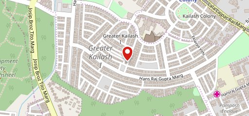 BARISTA GK-1 M block Greater Kailash 1 on map
