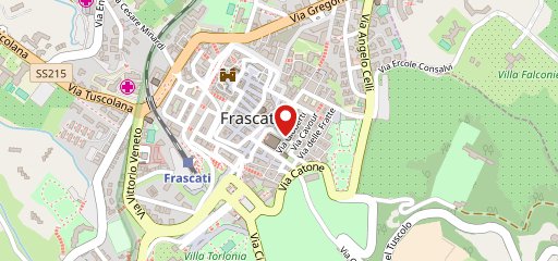 Frascati auf Karte