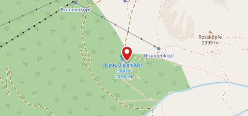 Bielefelder Hütte auf Karte