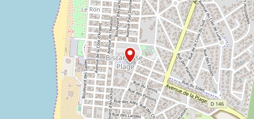 Restaurant Le Bleu Banane Biscarrosse Plage sur la carte