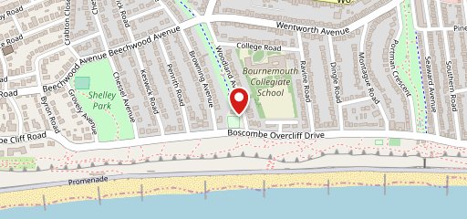 Boscombe Cliff Bowling Club on map