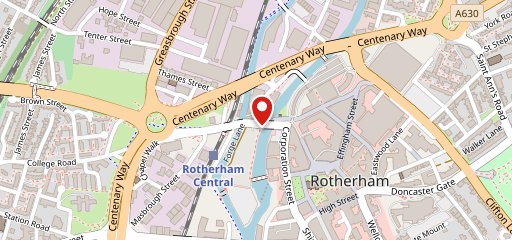 Bridge Inn Rotherham on map