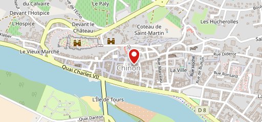 Café des Arts Chinon en el mapa