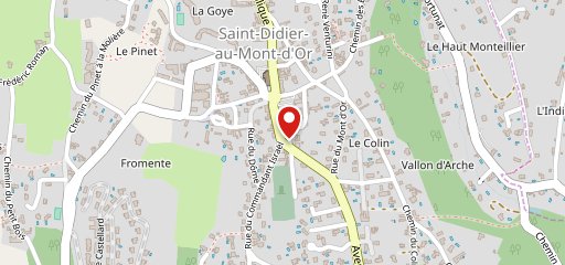 Café restaurant des Monts D'Or en el mapa