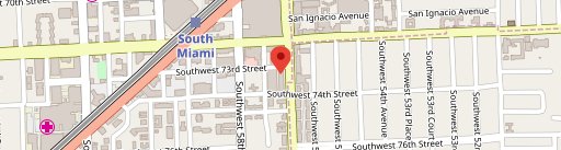 Cafe Pastis South Miami en el mapa