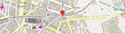 Santiago da Praça no mapa