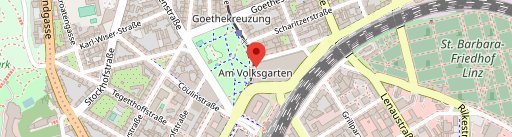 Café Volksgarten sur la carte