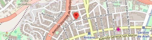 Cantinho do Leblon no mapa
