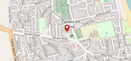Castle - Caister on map