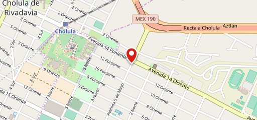 Cervecería Chapultepec -Cholula en el mapa