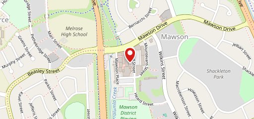 Guru Mawson Cafe and Bakehouse on map