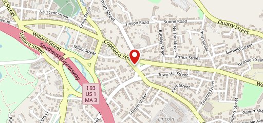 Copeland Street Sub & Pizza en el mapa