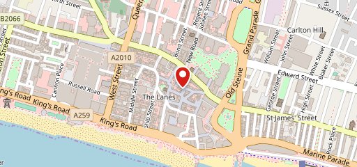 Coppa Club, Brighton en el mapa