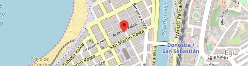 Cortázar Donostia en el mapa