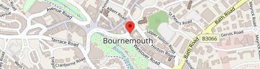 Côte Bournemouth en el mapa