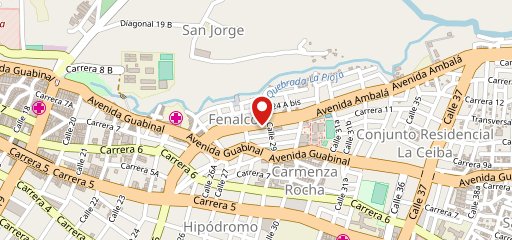 Criollos Comida Tipica on map
