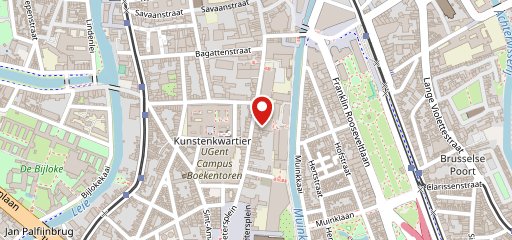 Ghent University - De Brug auf Karte